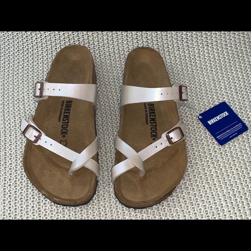 Birkenstock Mayari pearl white Size: EU 38